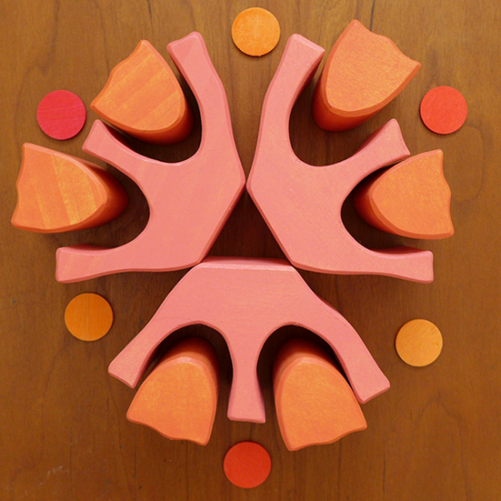 Black's Wooden Toys Coral Stacker