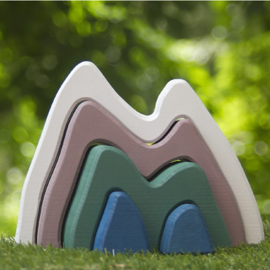 Black's Wooden Toys Mountain Stacker