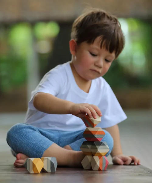 PlanToys Geo Stacking Rocks (6 pieces)
